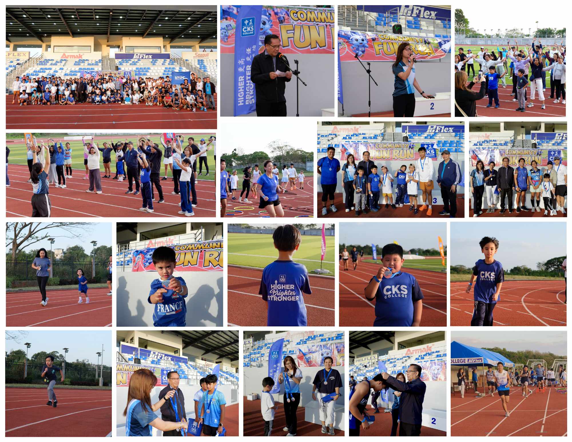 Participants joining the 2026 Community Fun Run event with students, families, and community members