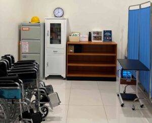 School Clinic with medical facilities and staff providing healthcare support to students.